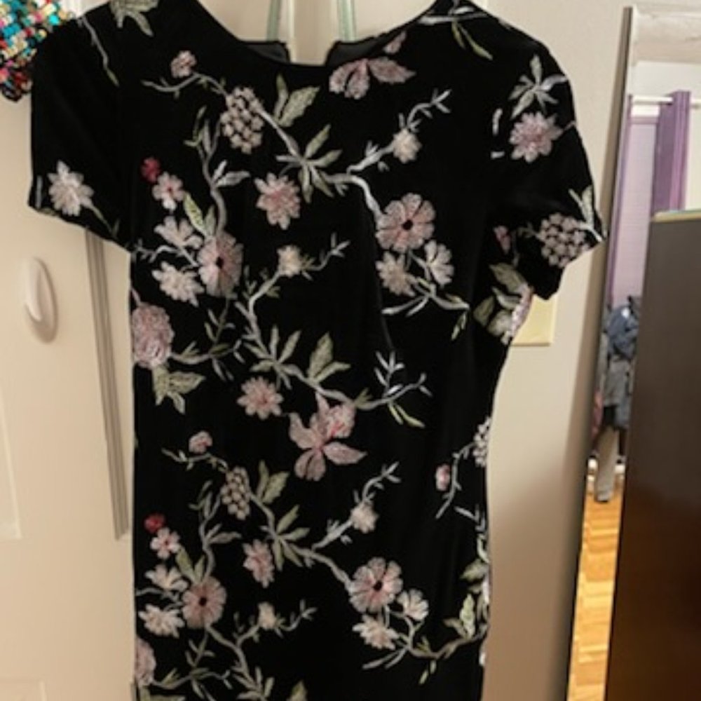 Short Black Floral Dress